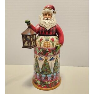 Jim Shore Santa Patterns Hanging Latern Christmas Trees 2010